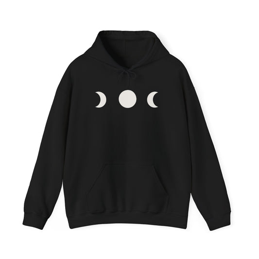 Celestial Phases Unisex Hoodie | Moon Phase Sweatshirt, Astrology Gift, Night Sky Apparel, Cozy Layer for Stargazers, Unique Gift for Her